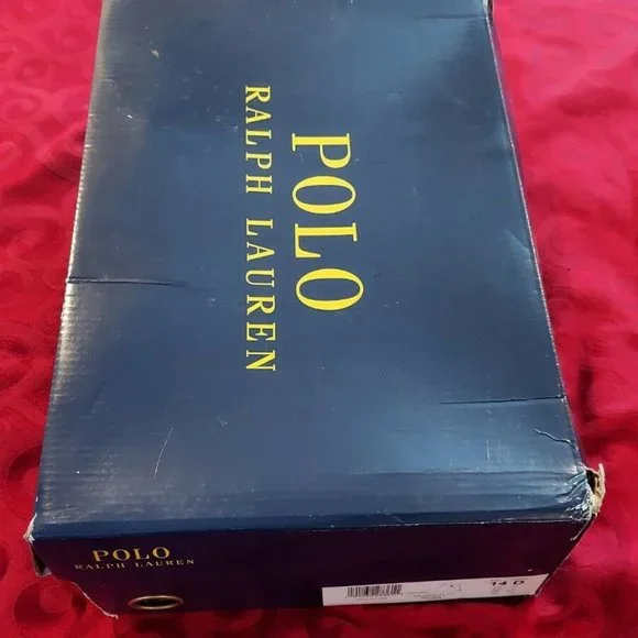 New Polo Ralph Lauren Solomon Canvas Shoes Suicide USA Flag Sui Ski Men's 14D - Picture 8 of 10